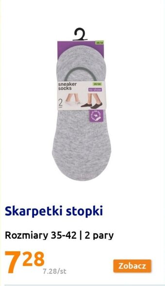 Action Skarpetki stopki rozmiary 35-42 2 pary oferta