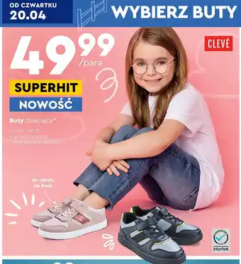 Biedronka Buty dziecięce 31-35 oferta