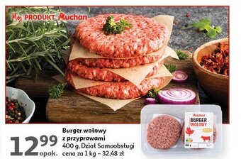 Auchan Burger wołowy oferta