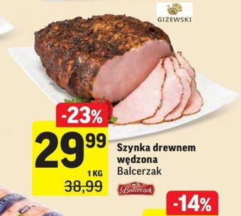 Intermarche Szynka drewnem wędzona 1kg oferta