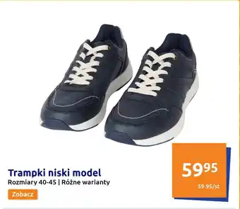 Action Trampki niski model rozmiary 40-45 oferta