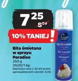 Netto Bita śmietana delikatna w sprayu oferta