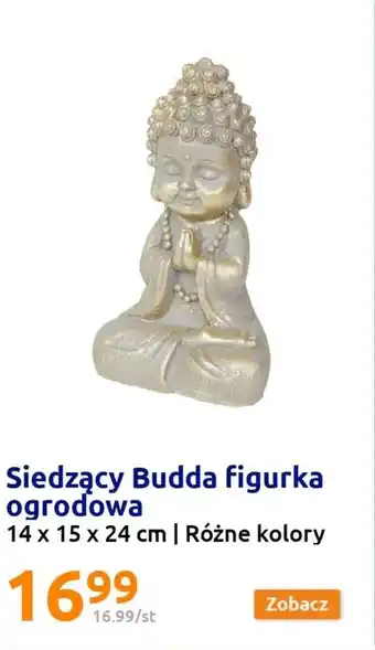 Action Siedzący Budda figurka ogrodowa 14 x 15 x 24 cm oferta