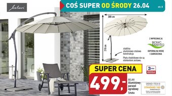 ALDI Belavi Aluminiowy parasol ogrodowy oferta