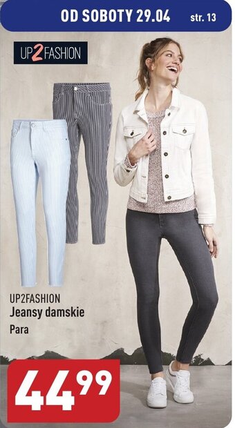 ALDI Up2Fashion Jeansy damskie oferta