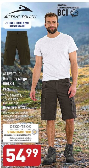 ALDI Active Touch Bermudy cargo męskie oferta
