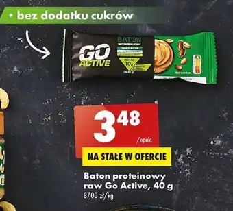 Biedronka Go Active Baton proteinowy raw 40g oferta