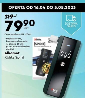 Biedronka Xblitz Spirit Alkomat oferta