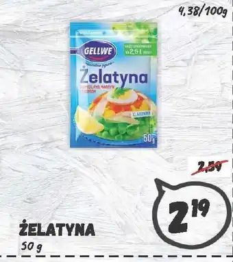 Wafelek Żelatyna Gellwe 50g oferta