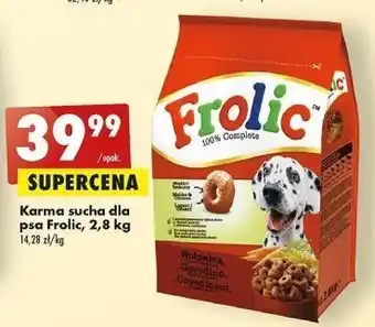 Biedronka Karma dla psa z wołowina frolic oferta