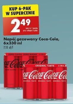 Biedronka Napoj coca-cola zero oferta