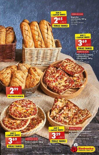 Biedronka Ciastko z pomidorami i mozzarellą oferta