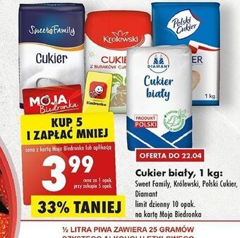 Biedronka Cukier biały polski oferta
