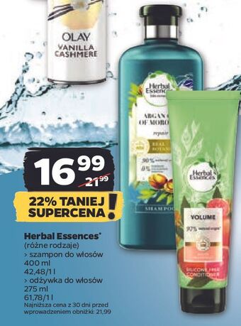 Netto Szampon argan oil of morocco herbal essences bio:renew oferta