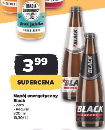 Netto Napój energetyczny zero sugar black energy oferta