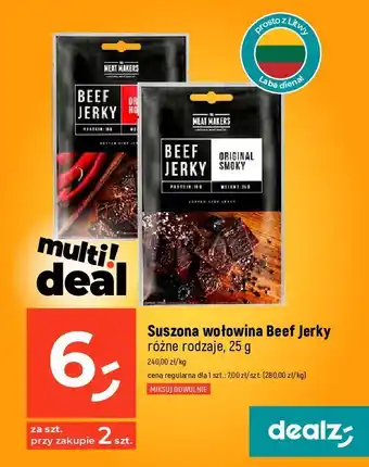 Dealz Wołowina suszona sokołów beef jerky oferta