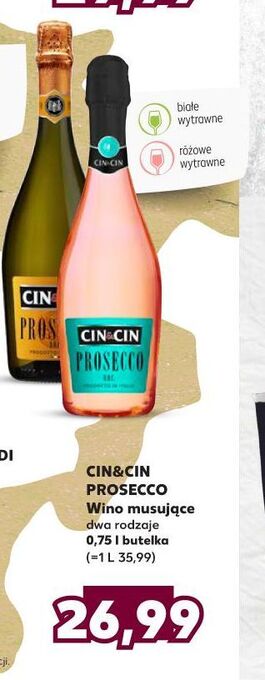 Kaufland Wino cin&cin prosecco oferta
