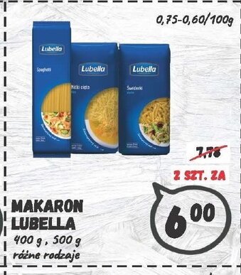 Wafelek Makaron Lubella 400-500g oferta