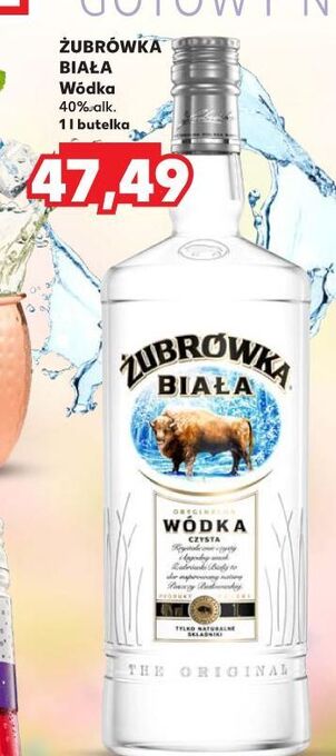 Kaufland Wódka żubrówka biała oferta
