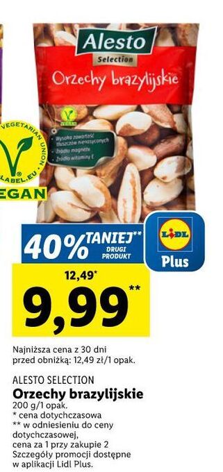 Lidl Orzechy brazylijskie alesto oferta