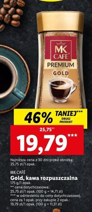 Lidl Kawa mk cafe premium gold oferta