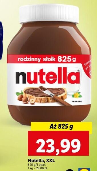 Lidl Krem czekoladowo-orzechowy nutella oferta