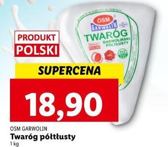 Lidl Twaróg półtłusty osm garwolin oferta