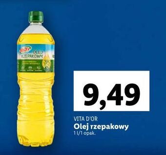 Lidl Olej rzepakowy vita d'or oferta