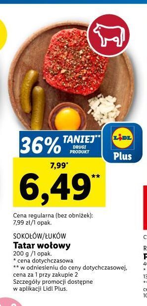 Lidl Tatar wołowy sokołów oferta