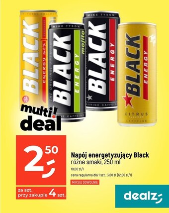 Dealz Napój energetyczny black oferta