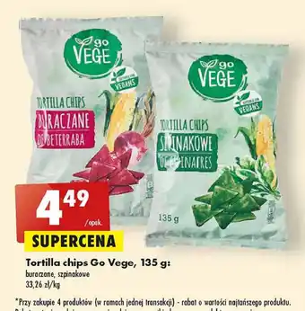 Biedronka Tortilla chips buraczane oferta