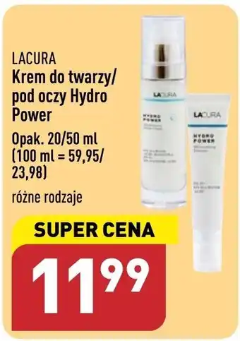 ALDI Lacura Krem do twarzy/pod oczy 20/50ml oferta