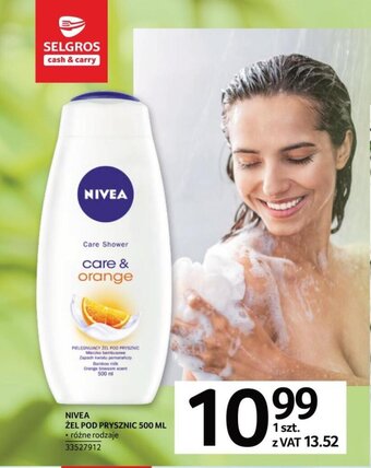 Selgros NIVEA ŻEL POD PRYSZNIC 500 ML oferta