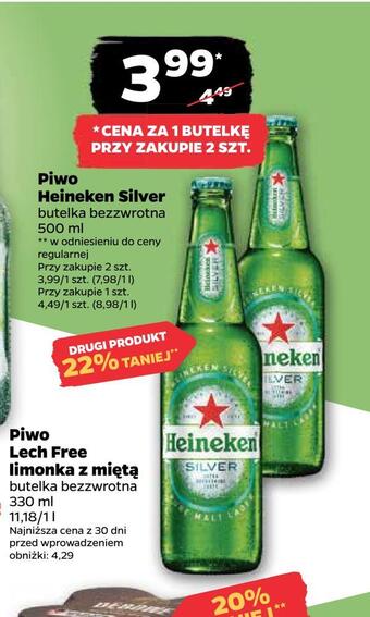 Netto Piwo heineken silver oferta