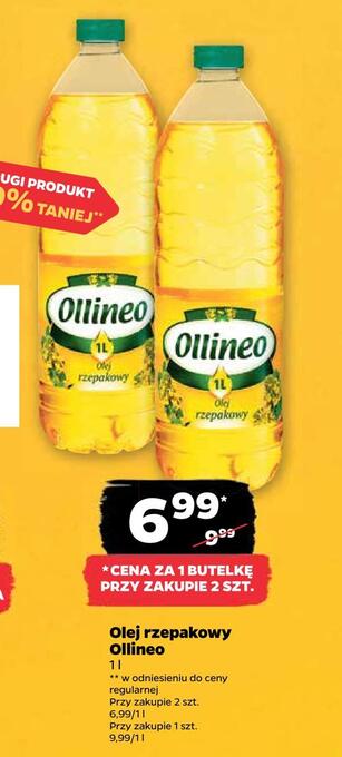 Netto Olej rzepakowy ollineo oferta