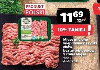 Netto Mięso mielone wieprzowe z szynki chów bez antybiotyków * sztuka mięsa oferta