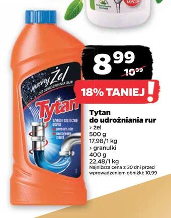 Netto Tytan do udrożniania rur oferta