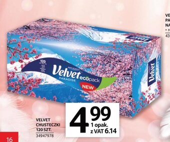 Selgros Velvet Chusteczki 120szt. oferta