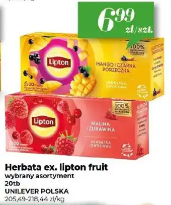 Społem UNILEVER POLSKA Herbata ex. lipton fruit 20tb oferta