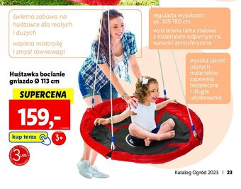 Lidl Huśtawka bocianie gniazdo oferta