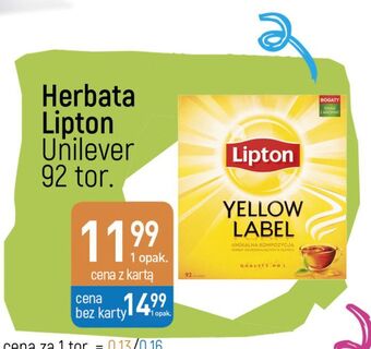 E.Leclerc Herbata lipton yellow label tea oferta