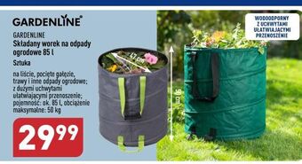 ALDI Worek na odpady ogrodowe 85 l garden line oferta