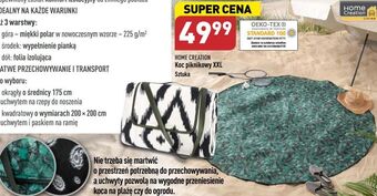 ALDI Koc piknikowy xxl home creation oferta