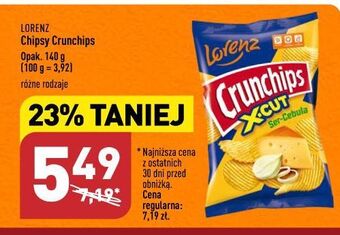 ALDI Chipsy ser-cebula crunchips x-cut oferta