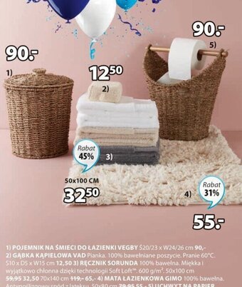 JYSK Pojemnik na śmieci do łazienki vegby 1szt. oferta