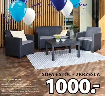 JYSK MOLDE STÓŁ +SOFA +2 KRZESŁA oferta