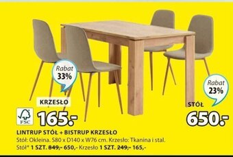 JYSK LINTRUP STÓŁ 1szt. oferta