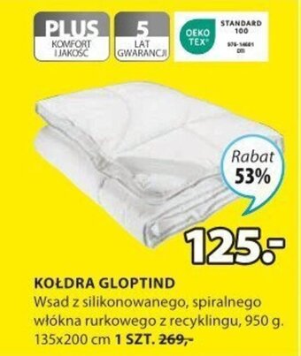 JYSK KOŁDRA GLOPTIND 1szt. oferta