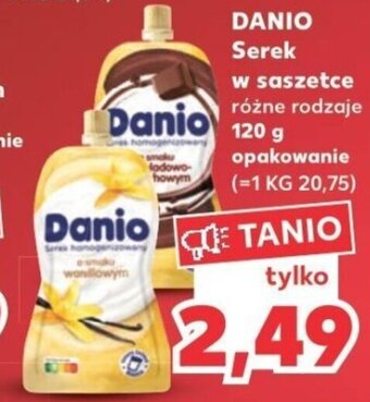 Kaufland DANIO Serek w saszetce 120g oferta