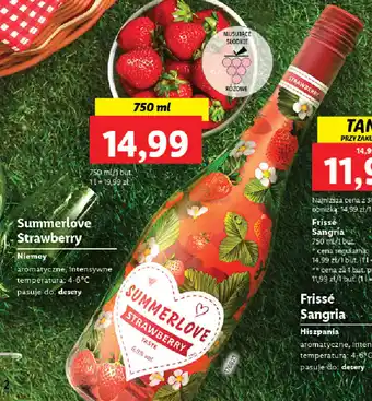 Lidl Summerlove Strawberry 750 ml/1 but. oferta